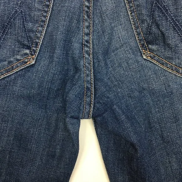 MOTHER Girl Crush Wash The Looker Ankle Fray Hem 5 Pocket Logo Hardware Jeans - Picture 14 of 16